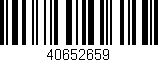 Código de barras (EAN, GTIN, SKU, ISBN): '40652659'