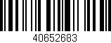 Código de barras (EAN, GTIN, SKU, ISBN): '40652683'