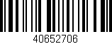 Código de barras (EAN, GTIN, SKU, ISBN): '40652706'