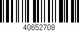 Código de barras (EAN, GTIN, SKU, ISBN): '40652708'