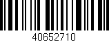 Código de barras (EAN, GTIN, SKU, ISBN): '40652710'