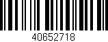 Código de barras (EAN, GTIN, SKU, ISBN): '40652718'