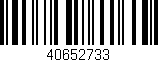 Código de barras (EAN, GTIN, SKU, ISBN): '40652733'
