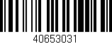 Código de barras (EAN, GTIN, SKU, ISBN): '40653031'