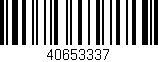 Código de barras (EAN, GTIN, SKU, ISBN): '40653337'