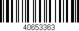 Código de barras (EAN, GTIN, SKU, ISBN): '40653363'