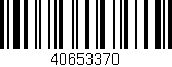 Código de barras (EAN, GTIN, SKU, ISBN): '40653370'