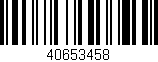 Código de barras (EAN, GTIN, SKU, ISBN): '40653458'