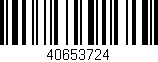 Código de barras (EAN, GTIN, SKU, ISBN): '40653724'