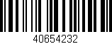 Código de barras (EAN, GTIN, SKU, ISBN): '40654232'