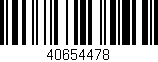 Código de barras (EAN, GTIN, SKU, ISBN): '40654478'