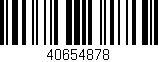 Código de barras (EAN, GTIN, SKU, ISBN): '40654878'