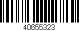 Código de barras (EAN, GTIN, SKU, ISBN): '40655323'