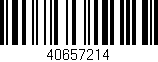 Código de barras (EAN, GTIN, SKU, ISBN): '40657214'