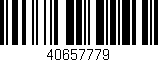 Código de barras (EAN, GTIN, SKU, ISBN): '40657779'