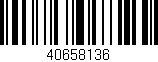 Código de barras (EAN, GTIN, SKU, ISBN): '40658136'