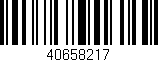 Código de barras (EAN, GTIN, SKU, ISBN): '40658217'