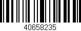 Código de barras (EAN, GTIN, SKU, ISBN): '40658235'