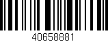 Código de barras (EAN, GTIN, SKU, ISBN): '40658881'