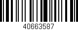 Código de barras (EAN, GTIN, SKU, ISBN): '40663587'
