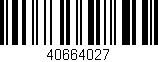 Código de barras (EAN, GTIN, SKU, ISBN): '40664027'