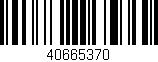 Código de barras (EAN, GTIN, SKU, ISBN): '40665370'