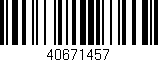 Código de barras (EAN, GTIN, SKU, ISBN): '40671457'