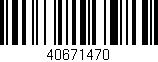 Código de barras (EAN, GTIN, SKU, ISBN): '40671470'