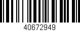 Código de barras (EAN, GTIN, SKU, ISBN): '40672949'