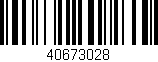Código de barras (EAN, GTIN, SKU, ISBN): '40673028'