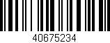 Código de barras (EAN, GTIN, SKU, ISBN): '40675234'