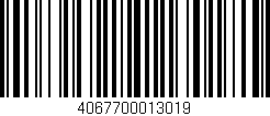 Código de barras (EAN, GTIN, SKU, ISBN): '4067700013019'