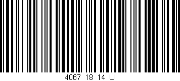 Código de barras (EAN, GTIN, SKU, ISBN): '4067_18_14_U'
