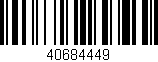 Código de barras (EAN, GTIN, SKU, ISBN): '40684449'