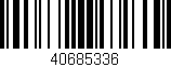 Código de barras (EAN, GTIN, SKU, ISBN): '40685336'