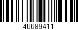 Código de barras (EAN, GTIN, SKU, ISBN): '40689411'