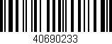 Código de barras (EAN, GTIN, SKU, ISBN): '40690233'