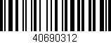Código de barras (EAN, GTIN, SKU, ISBN): '40690312'