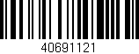 Código de barras (EAN, GTIN, SKU, ISBN): '40691121'