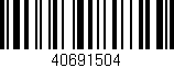 Código de barras (EAN, GTIN, SKU, ISBN): '40691504'