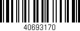 Código de barras (EAN, GTIN, SKU, ISBN): '40693170'