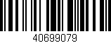 Código de barras (EAN, GTIN, SKU, ISBN): '40699079'