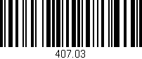 Código de barras (EAN, GTIN, SKU, ISBN): '407.03'