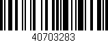Código de barras (EAN, GTIN, SKU, ISBN): '40703283'