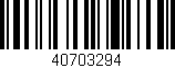 Código de barras (EAN, GTIN, SKU, ISBN): '40703294'