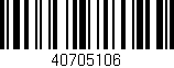 Código de barras (EAN, GTIN, SKU, ISBN): '40705106'