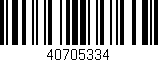Código de barras (EAN, GTIN, SKU, ISBN): '40705334'