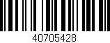 Código de barras (EAN, GTIN, SKU, ISBN): '40705428'
