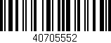 Código de barras (EAN, GTIN, SKU, ISBN): '40705552'