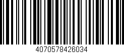 Código de barras (EAN, GTIN, SKU, ISBN): '4070578426034'